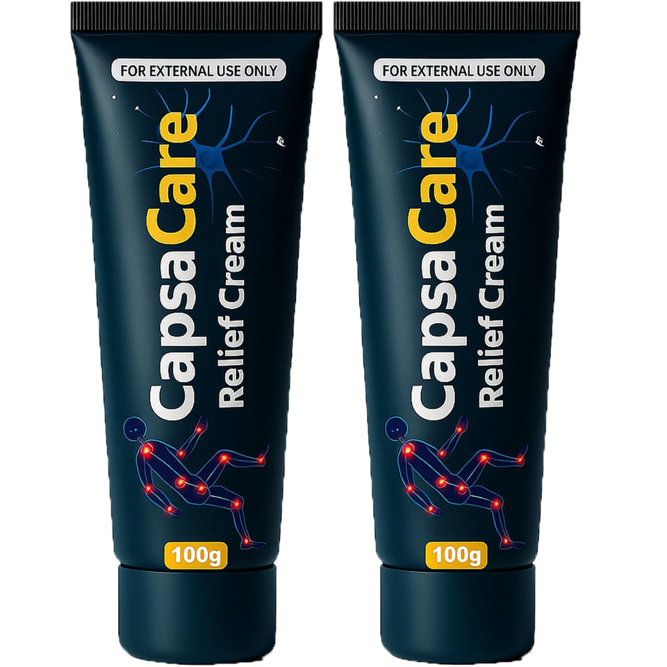 DFTLUUE Capsacare front packaging showing tube and label for easy identification and benefits