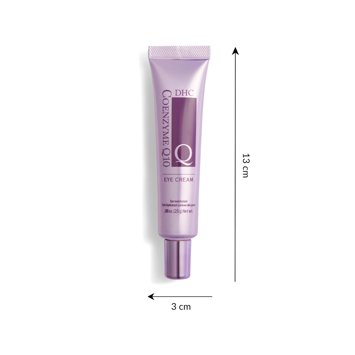 DHC CoQ10 eye cream cap and nozzle detail for precise, hygienic application