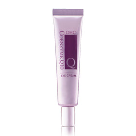 DHC CoQ10 eye cream front tube showing packaging and lightweight benefit