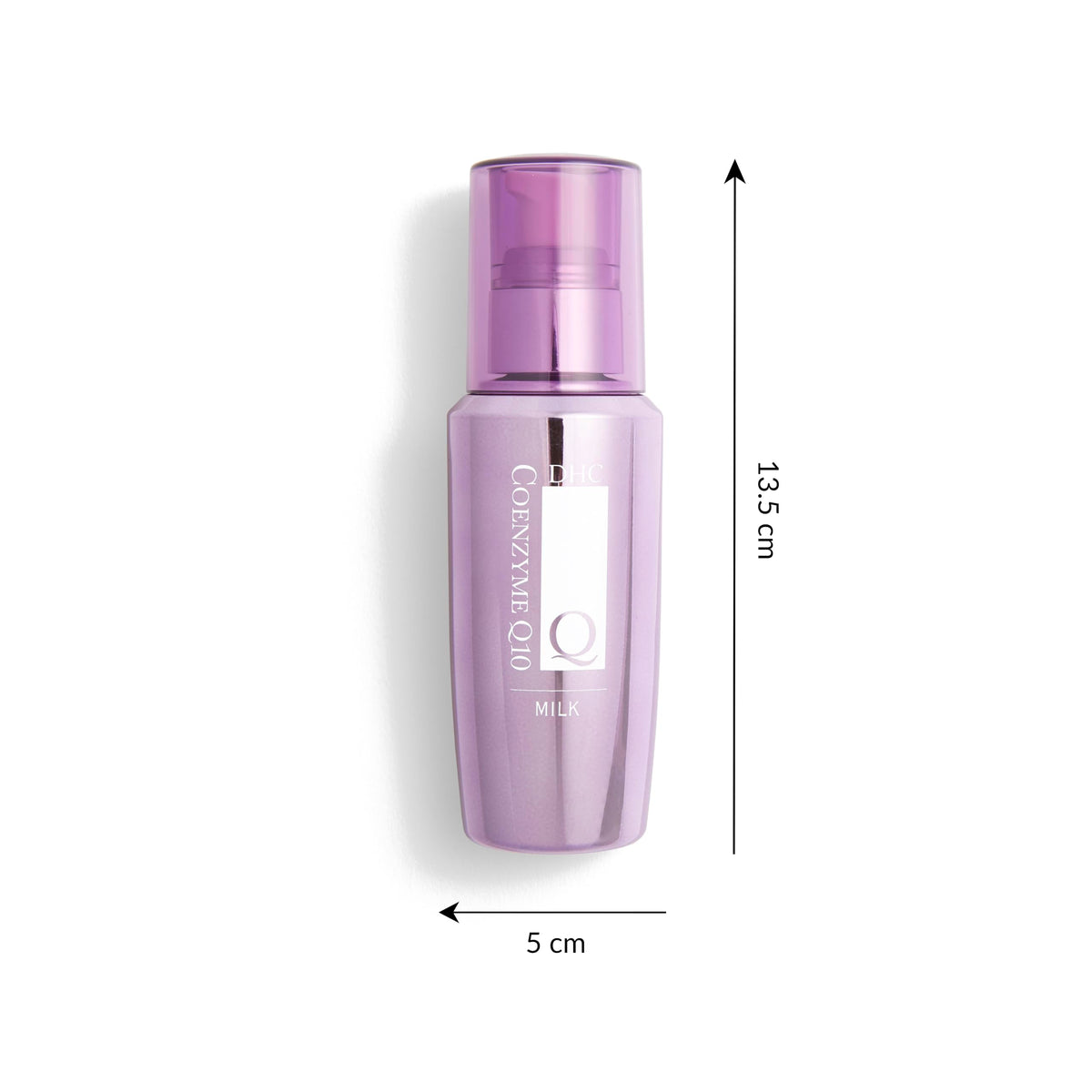 DHC CoQ10 Milk jar open with label visible for ingredient clarity