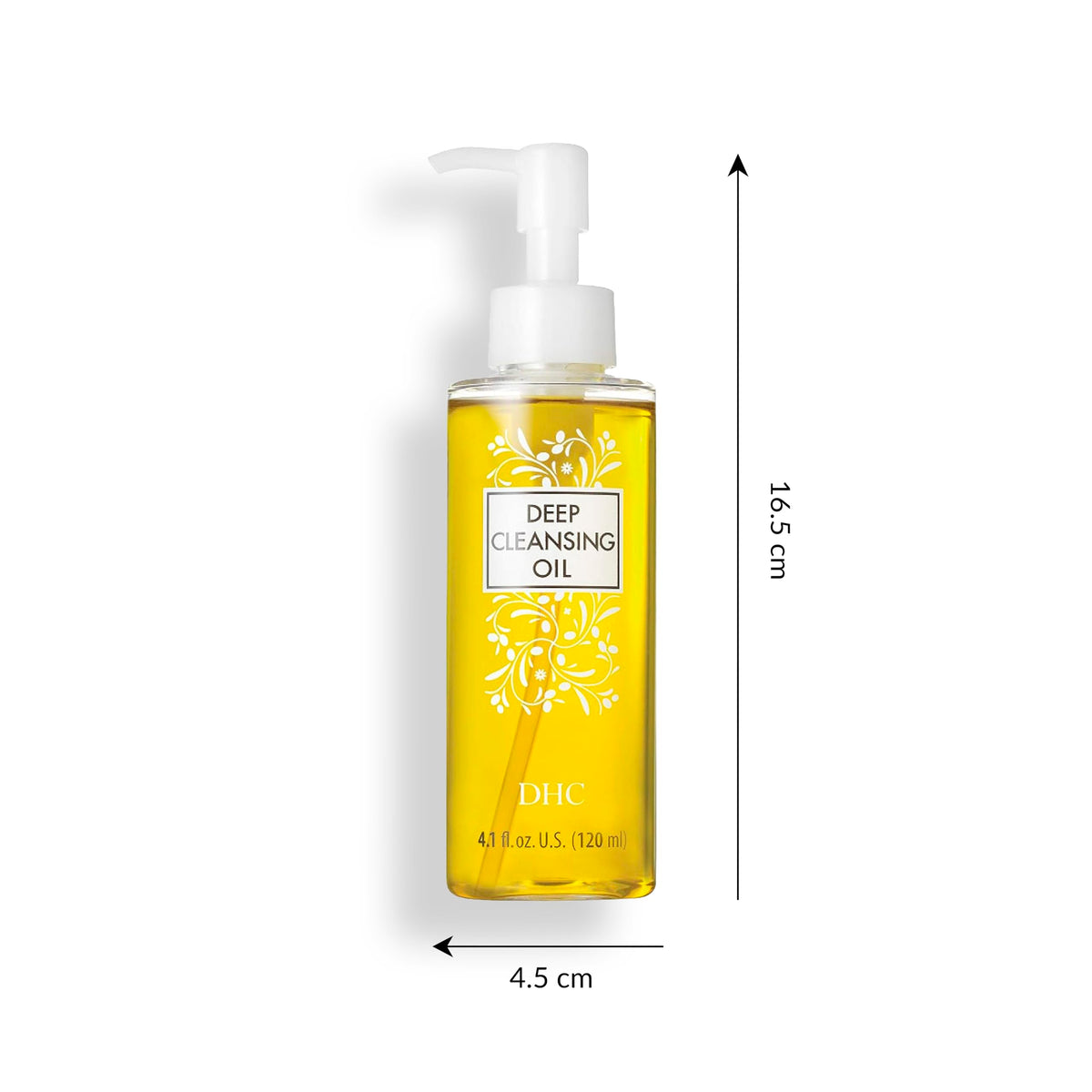 DHC ingredients label highlighting olive oil and vitamin E benefits