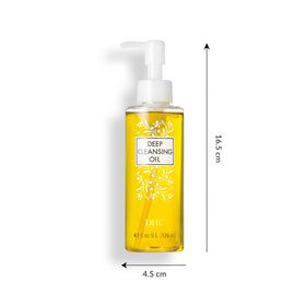 DHC ingredients label highlighting olive oil and vitamin E benefits