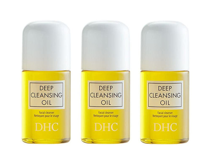 DHC deep cleansing oil mini front packaging showing travel-size benefits