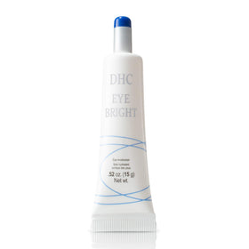 DHC Eye Bright front packaging shows compact tube and branding, convenient travel size