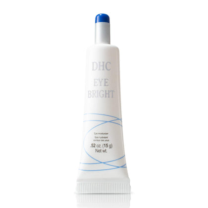 DHC Eye Bright front packaging shows compact tube and branding, convenient travel size