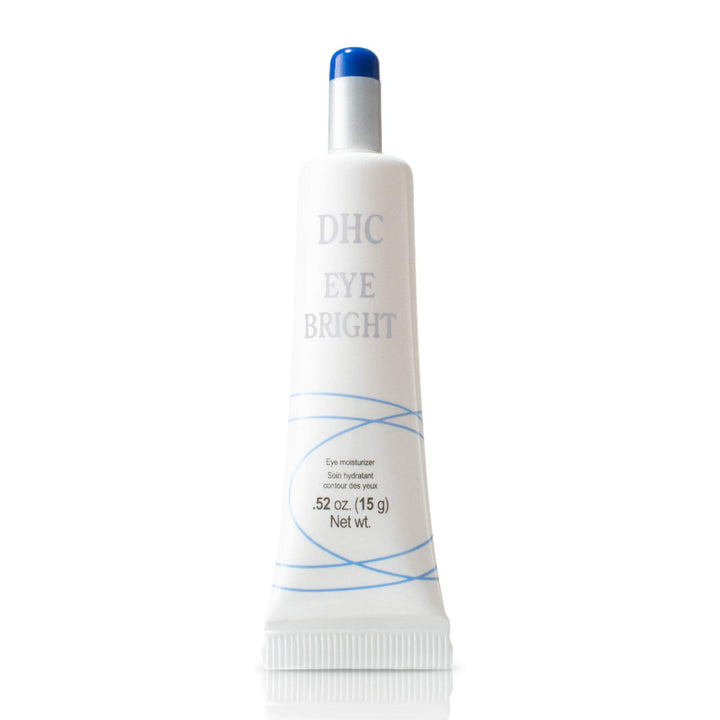 DHC Eye Bright front packaging shows compact tube and branding, convenient travel size