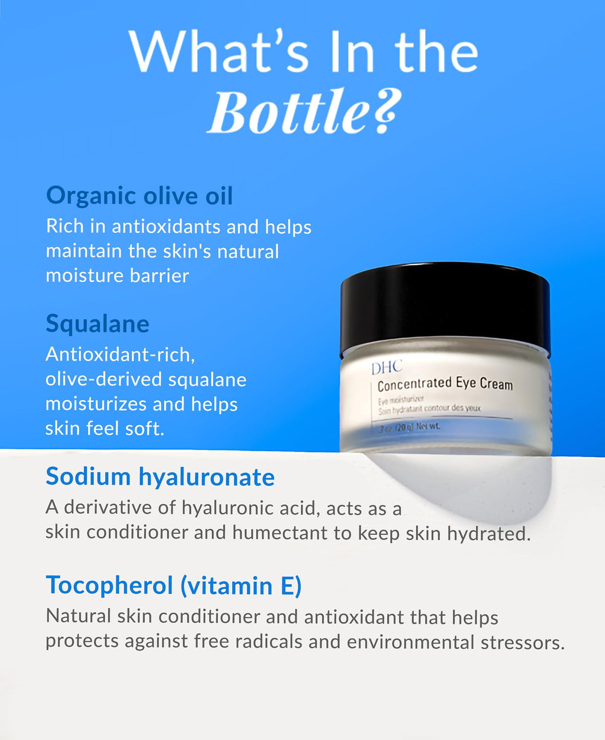 DHC cream on fingertip ready to apply, demonstrates easy, precise application