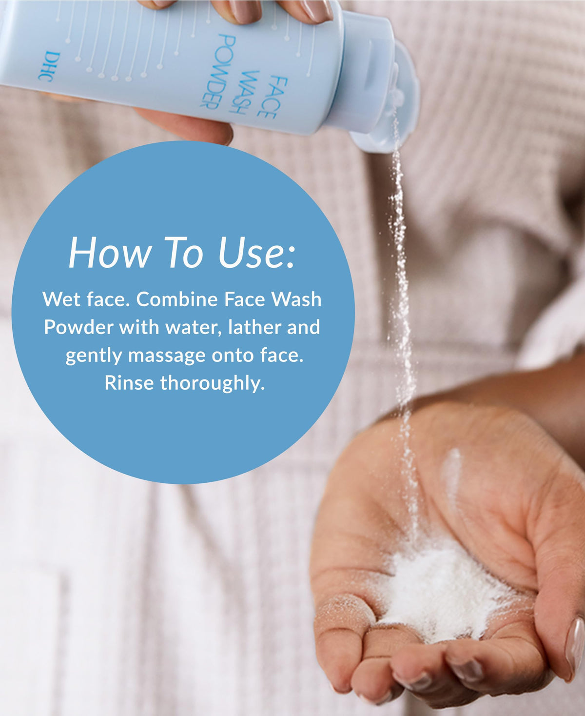 DHC label ingredients detail highlighting soothing extracts and enzyme