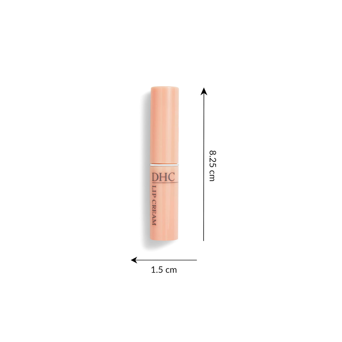 DHC lip cream applied on lips closeup delivering visible softening effect