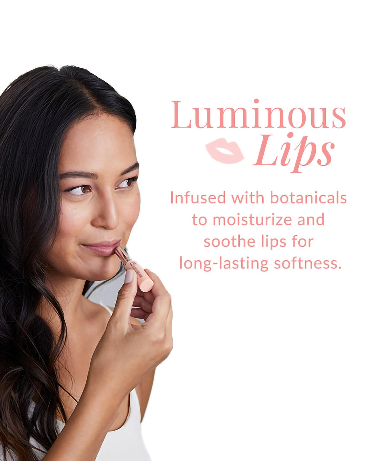 DHC lip cream open twist demonstrating smooth balm and easy application