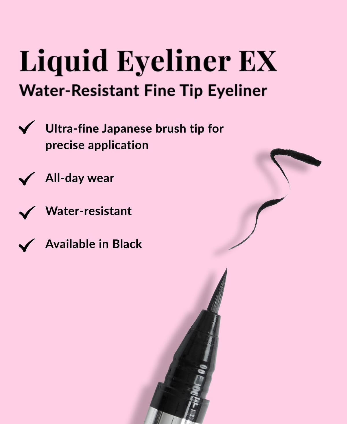 DHC close-up of ultra-fine brush tip for precise application
