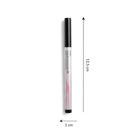 DHC open cap revealing flexible brush tip for varied line thickness