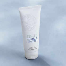 DHC product at sink in bathroom setting showing everyday routine convenience
