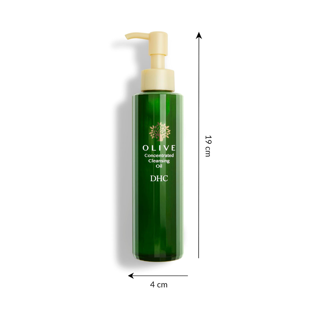 DHC emulsifying oil rinsing into a clean, non-greasy finish