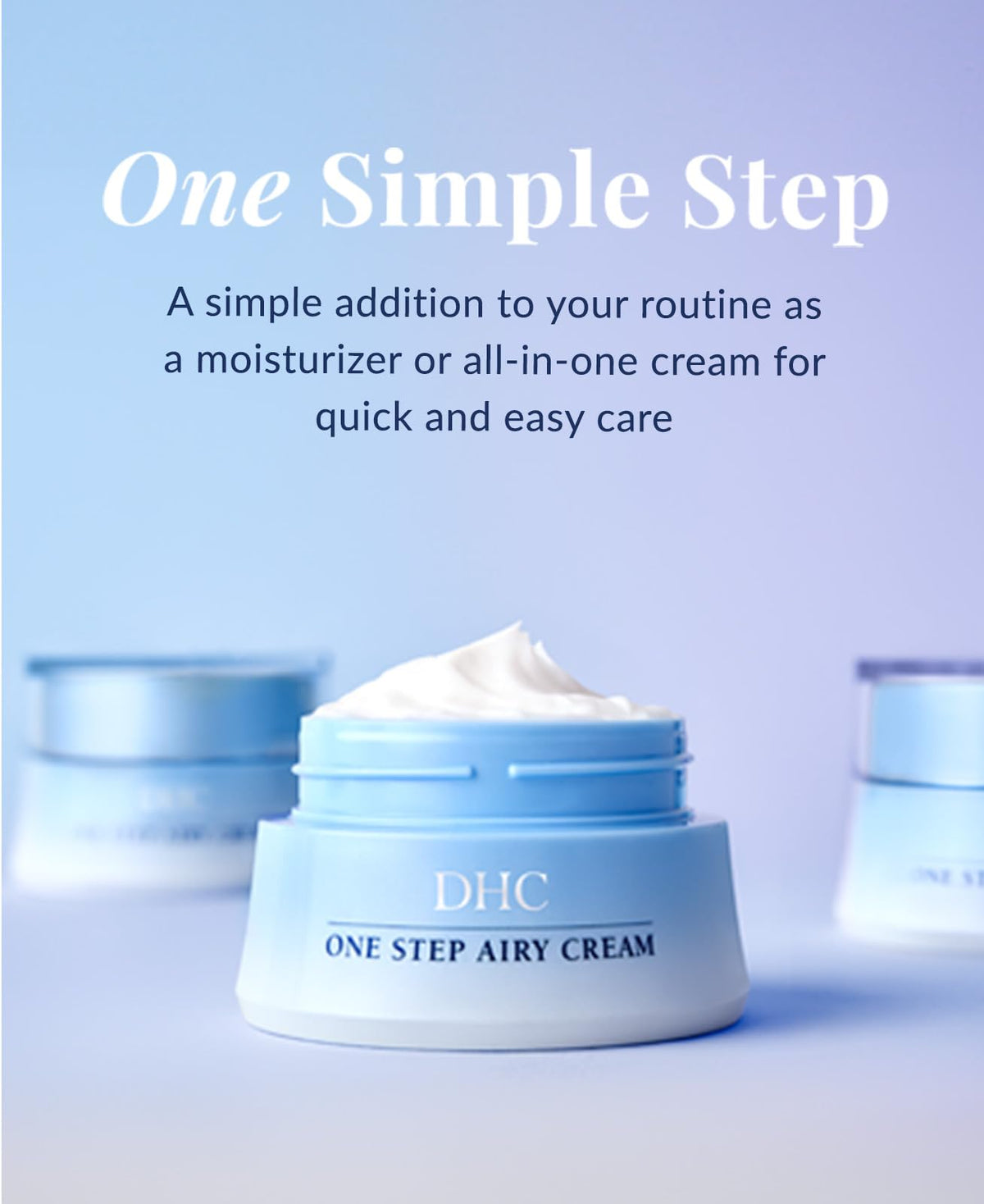 DHC applied under foundation for smooth, non-greasy daytime finish