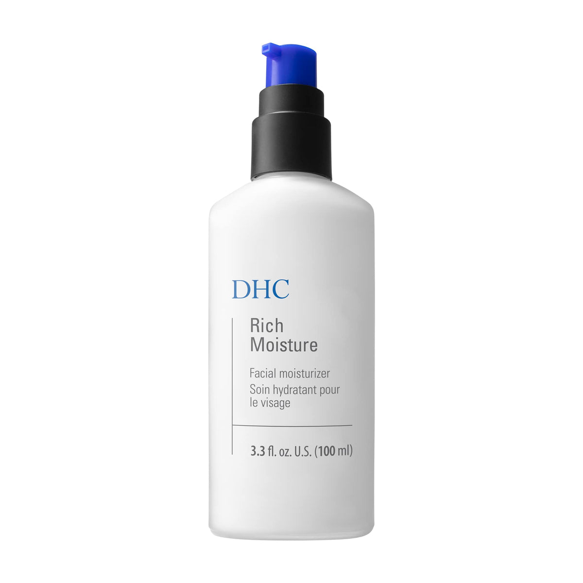 DHC Rich Moisture front jar showing packaging and hydrating benefit