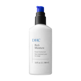 DHC Rich Moisture front jar showing packaging and hydrating benefit