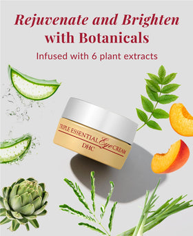 DHC product label close-up showing ingredient highlights and firming benefit