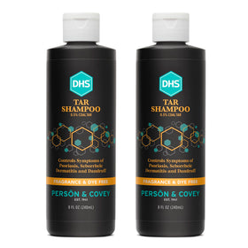 DHS front packaging showing twin 8 fl oz bottles and clear branding