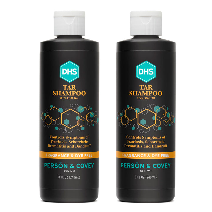 DHS front packaging showing twin 8 fl oz bottles and clear branding