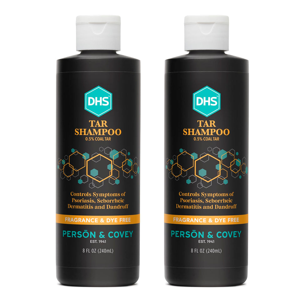 DHS front packaging showing twin 8 fl oz bottles and clear branding
