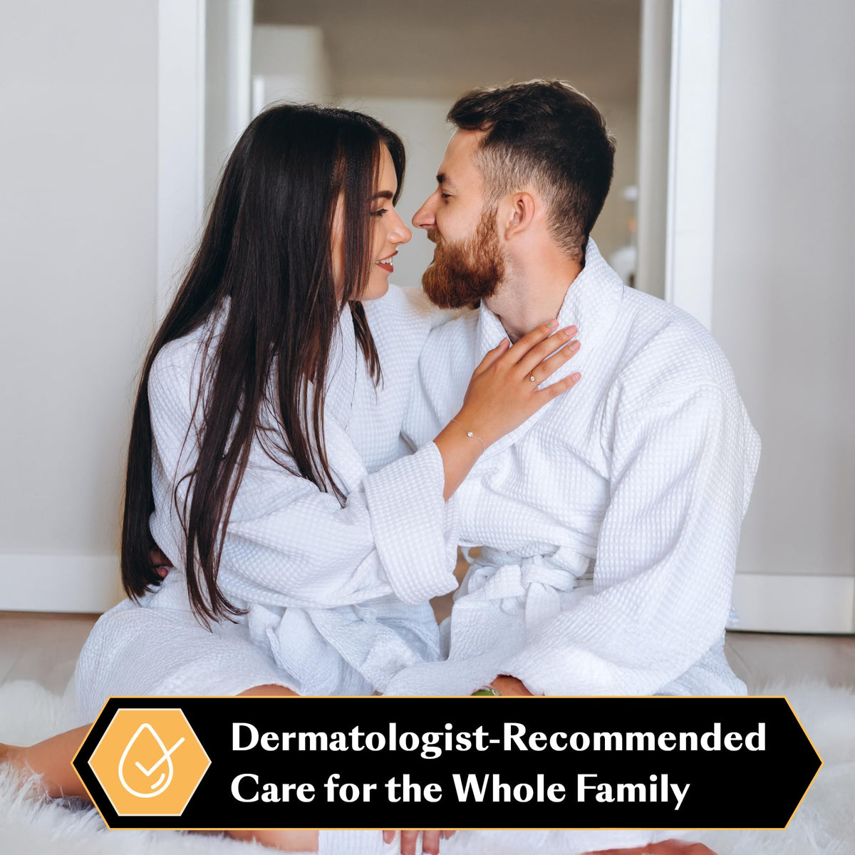 DHS shampoo staged in bathroom lifestyle to show everyday shelf-ready convenience