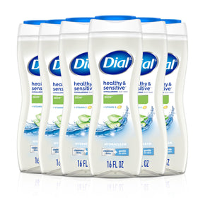 Dial front packaging showing aloe scent and gentle formula benefits