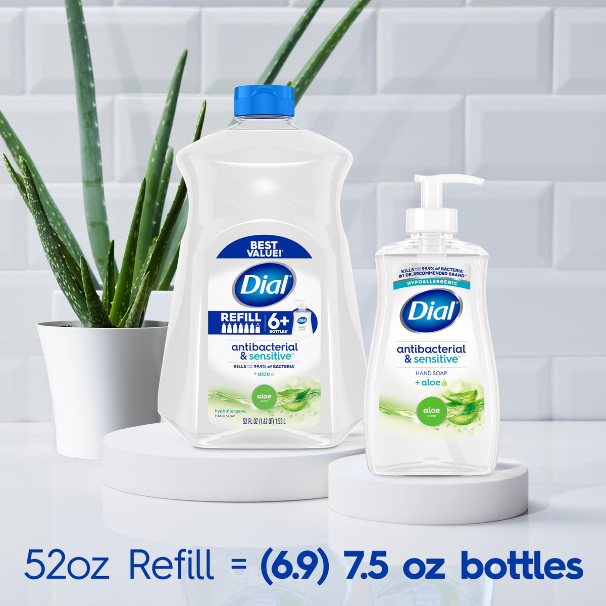 Dial product label ingredients view showing dermatologist-tested benefits