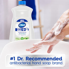 Dial pump close-up highlighting easy dispensing and reliable hygiene