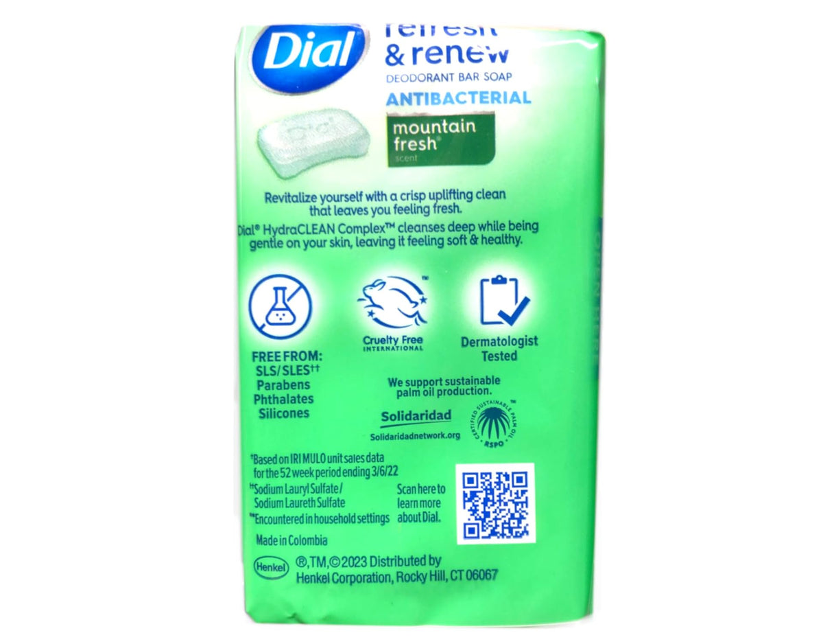 Dial soap in bathroom lifestyle setting suggesting everyday freshness benefit