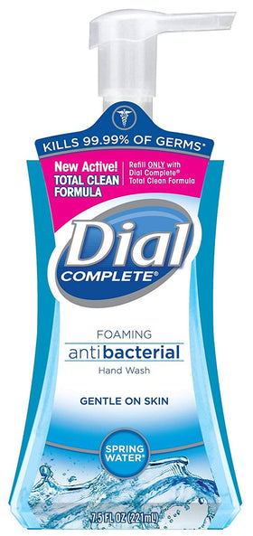 Dial complete bottles lined at sink illustrating compact size and multiroom use