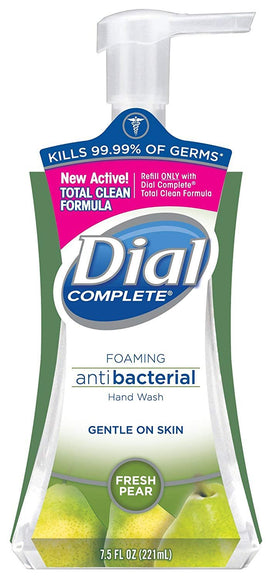 Dial complete foam texture on hand demonstrating creamy lather and quick rinse