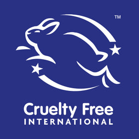 Dial cruelty-free badge close-up emphasizing Leaping Bunny approval