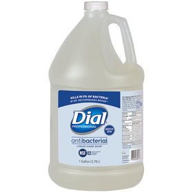 Dial front package gallon refill showing label and antibacterial benefit