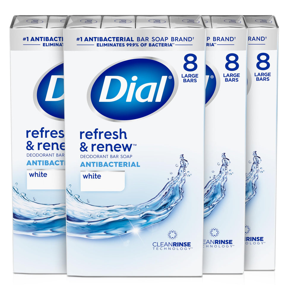 Dial front packaging of 32 bars showing bulk supply and clear branding
