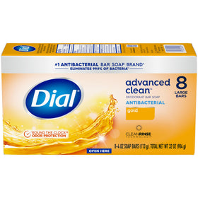 Dial Gold in a bathroom staging conveying fresh, everyday use