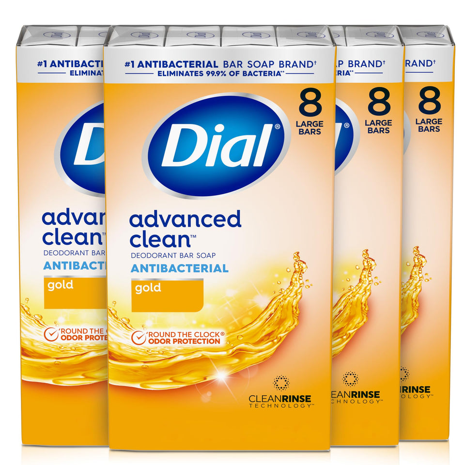 Dial Gold front packaging showing 32-bar bundle and clean benefits