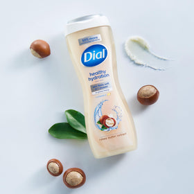 Dial vitamin E ingredient visual suggesting antioxidant support