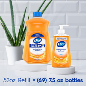 Dial label ingredients panel showing aloe and gentle cleanser benefits