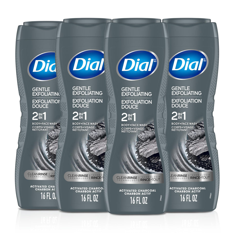 Dial front packaging showing brand and clean-rinse benefits