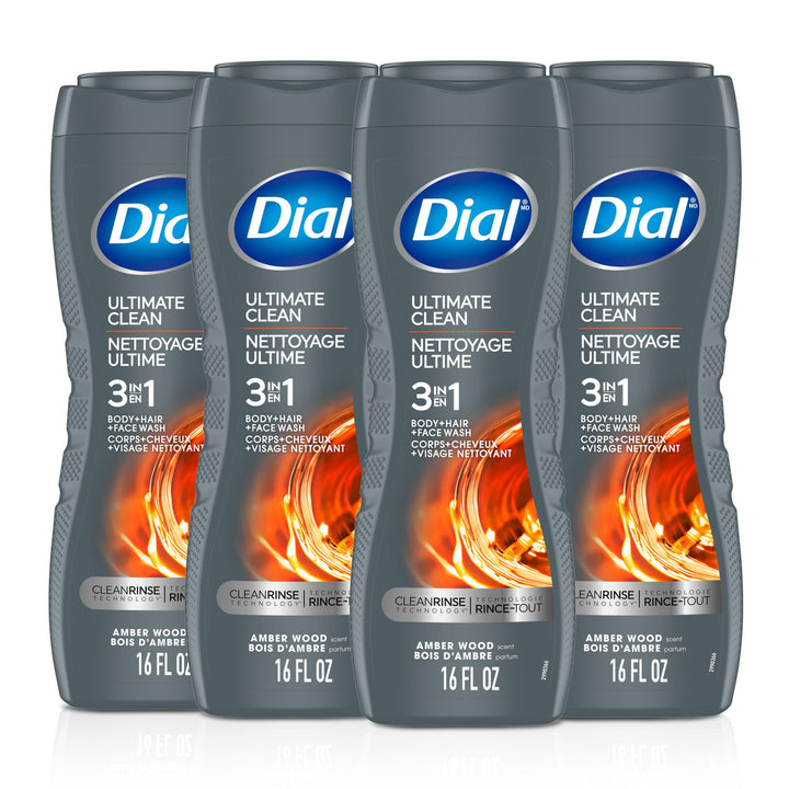 Dial front packaging shows 3-in-1 bottle with clear product benefits
