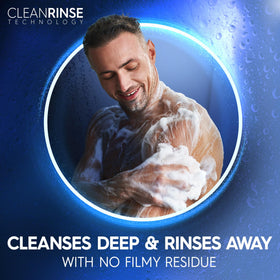 Dial Men creamy lather texture illustrating rich moisturized clean