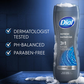 Close-up of Dial creamy lather texture demonstrating rich moisturizing foam