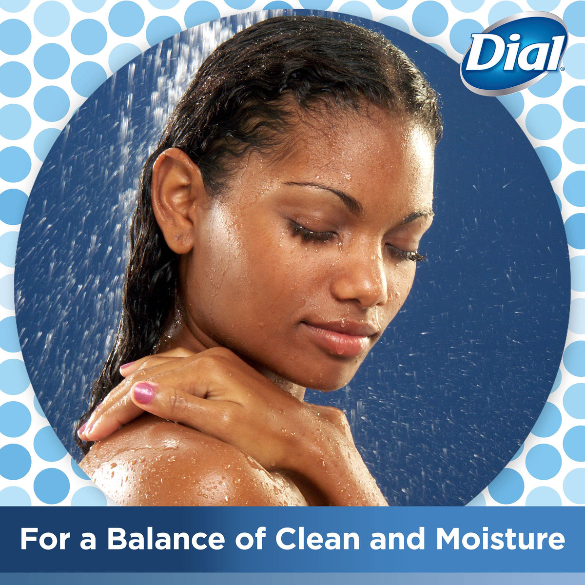 Dial in bathroom lifestyle scene showing fresh scent and everyday use