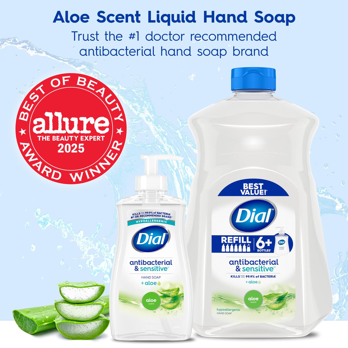 Dial pump close-up delivering controlled soap and convenient use