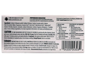 Dial Purex Fels-Naptha bar in hand applying to a fabric stain for targeted removal