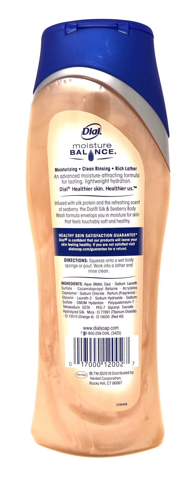 Dial in-shower lifestyle image person using body wash for refreshed skin benefit