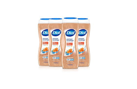 Dial front packaging showing bottle and scent, highlights gentle cleansing