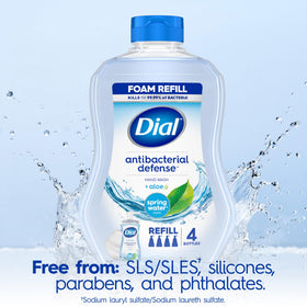 Dial size scale next to hand to show 30 fl oz refill capacity and long-lasting supply