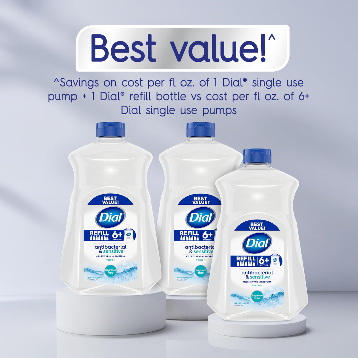 Dial texture foam closeup highlights gentle lather and skin softness